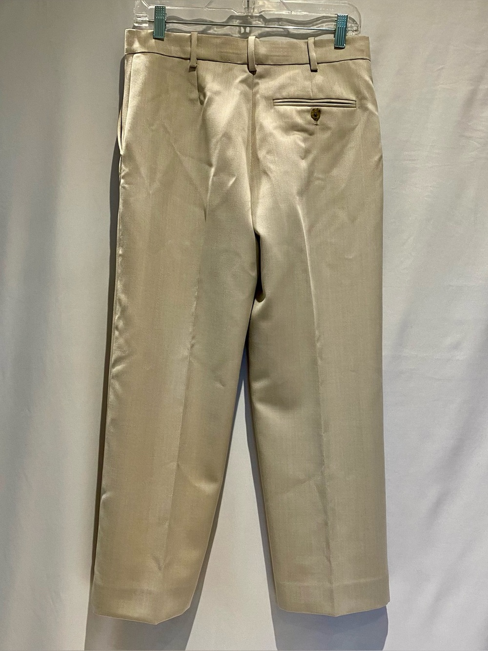 COS Latte Tan Wool Blend Slim Leg Trousers, size 6, NWT - Picture 4 of 8